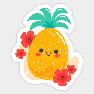 Cute Kawaii Pineapple Sticker